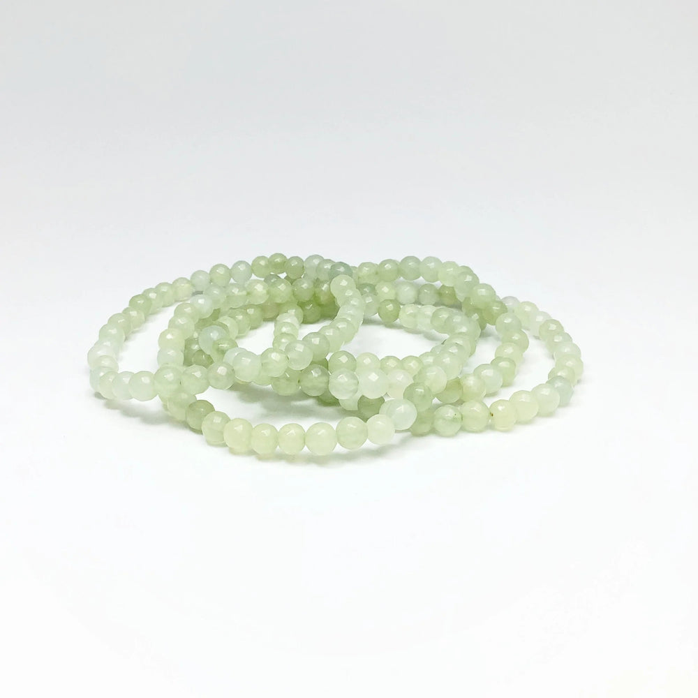 New Jade Faceted Beaded Bracelet