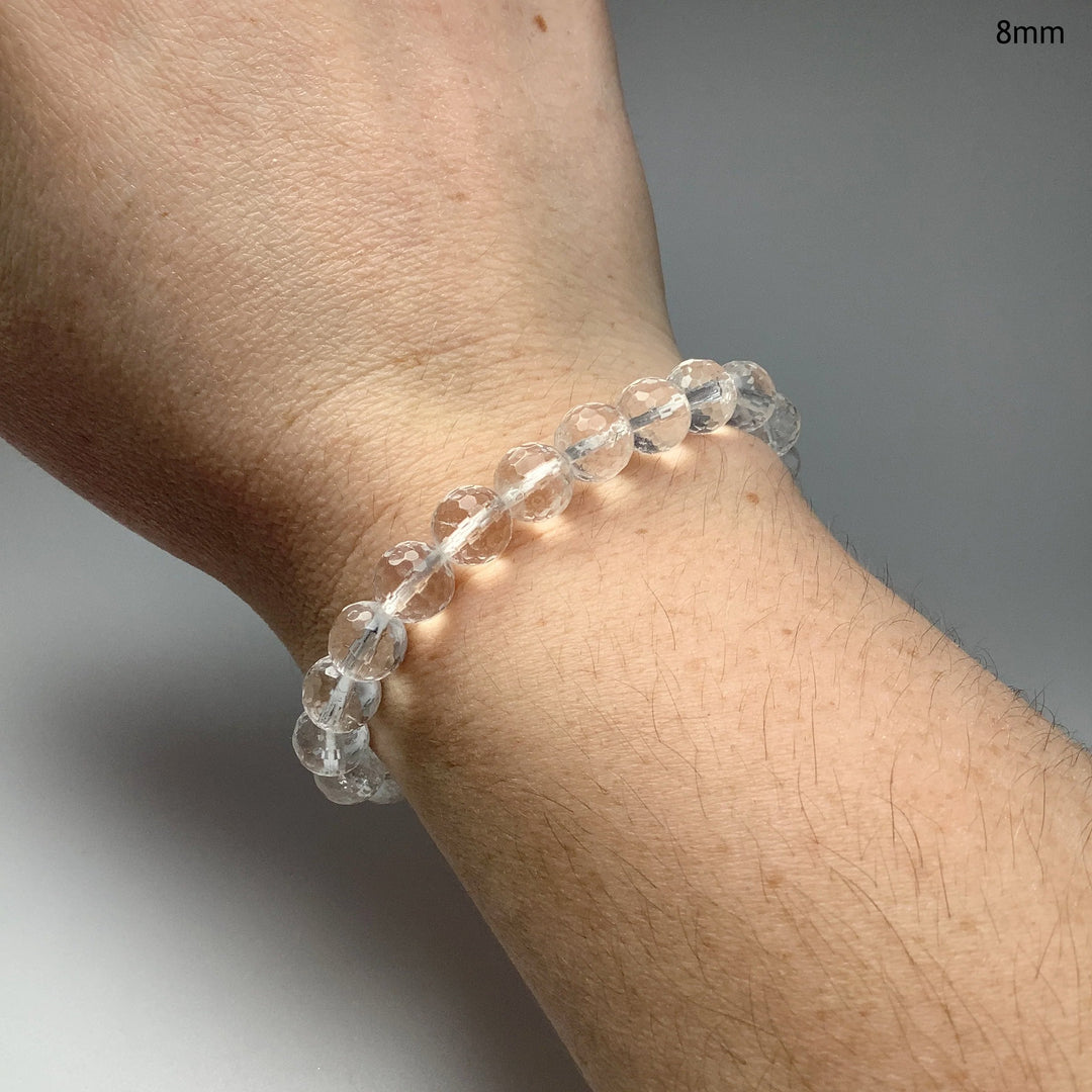 Quartz Faceted Beaded Bracelet