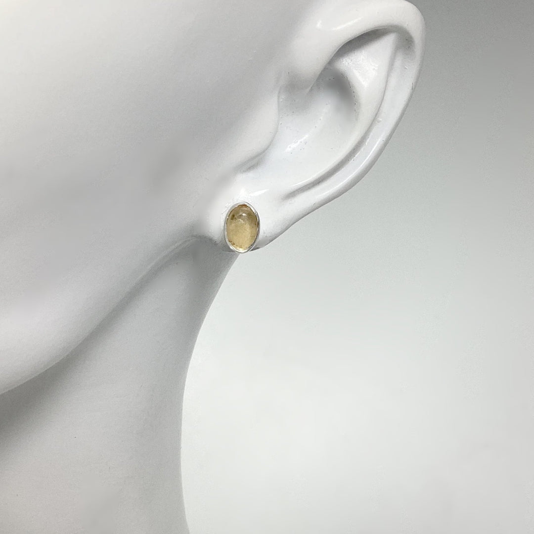 Citrine Stud Earrings