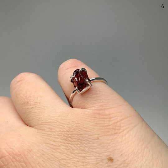 Raw Garnet Ring