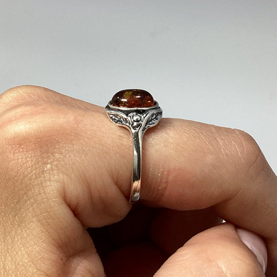 Cognac Amber Ring