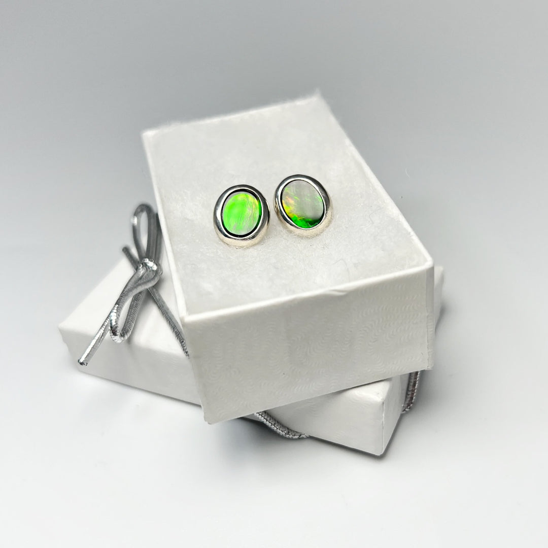 Alberta Ammolite Stud Earrings