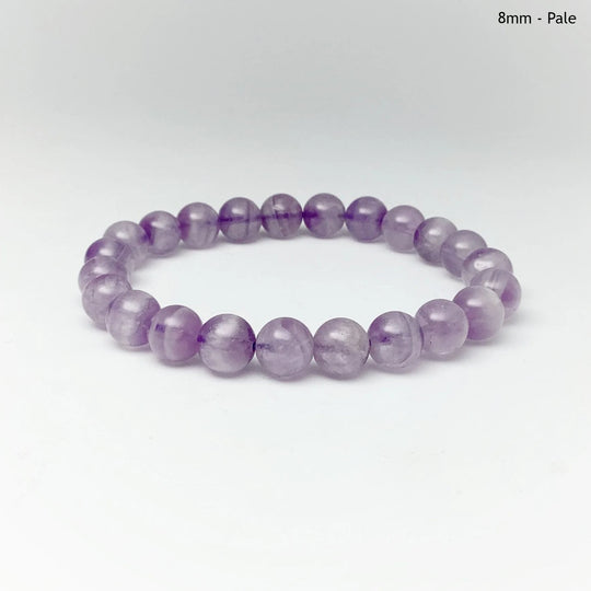 Chevron Amethyst Beaded Bracelet