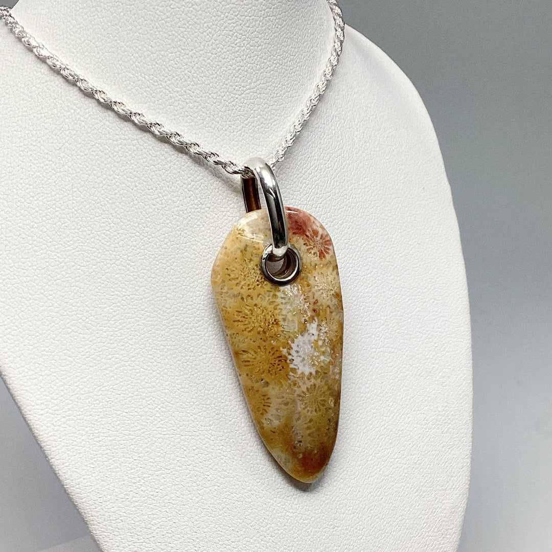 Fossilized Coral Pendant