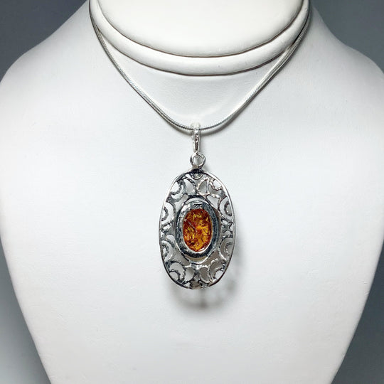 Cognac Amber Pendant