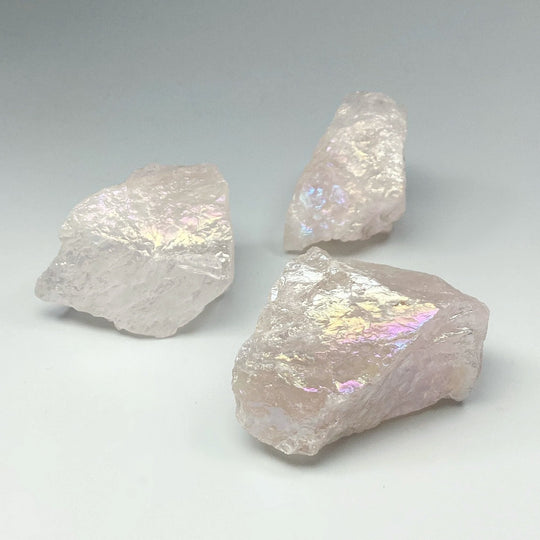 Opalescent Rose Quartz Rough Chunk at $35 Each