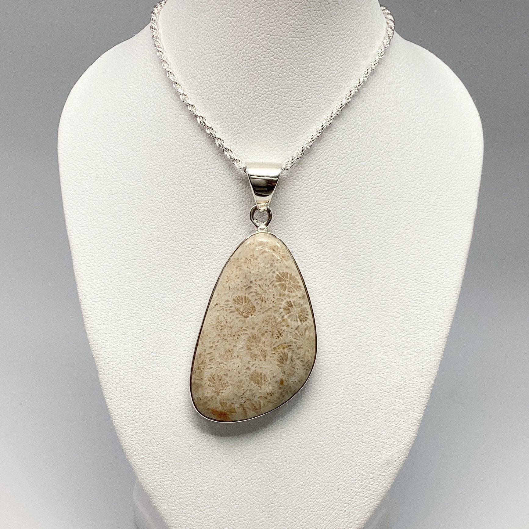 Fossilized Coral Pendant