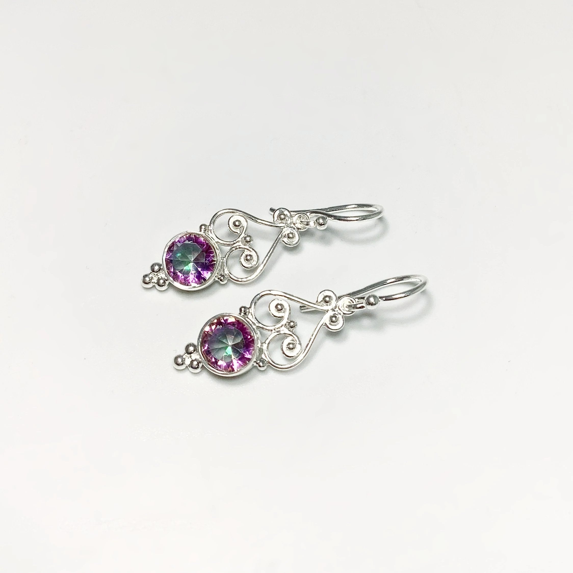 Mystic Topaz Dangle Earrings