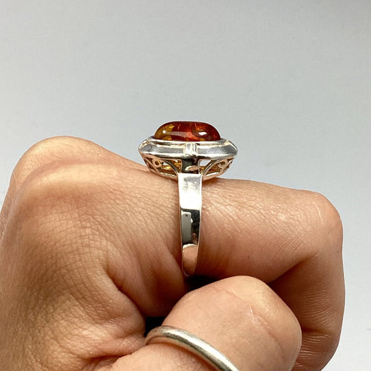 Cognac Amber Ring