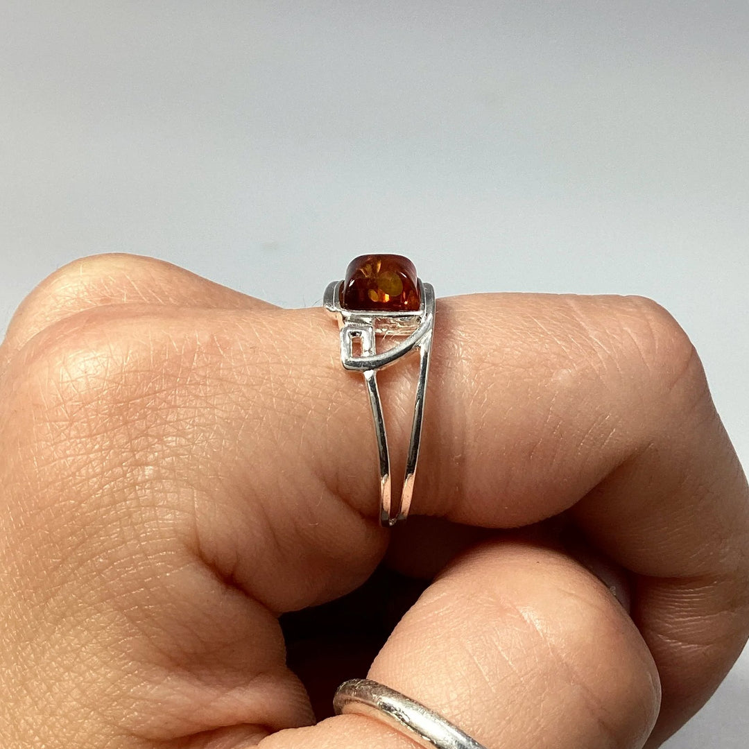 Cognac Amber Ring