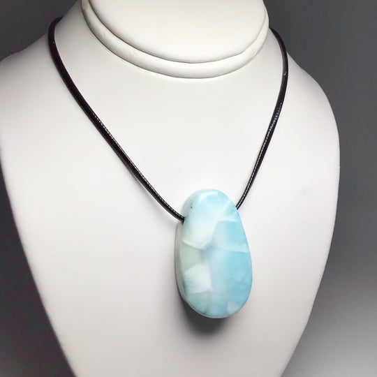 Larimar Drilled Pendant