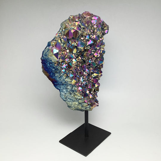 Rainbow Amethyst Druze Cluster On Stand