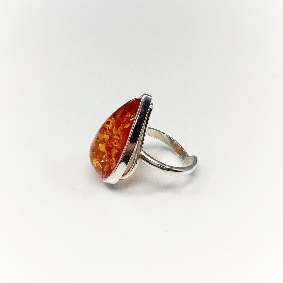 Cognac Amber Ring