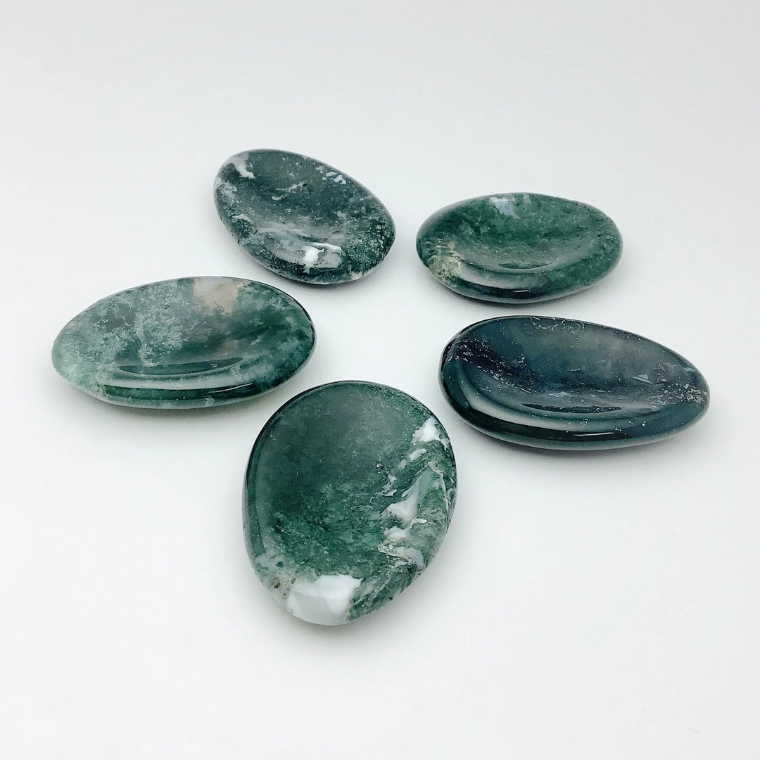 Worry Stone - Moss Agate