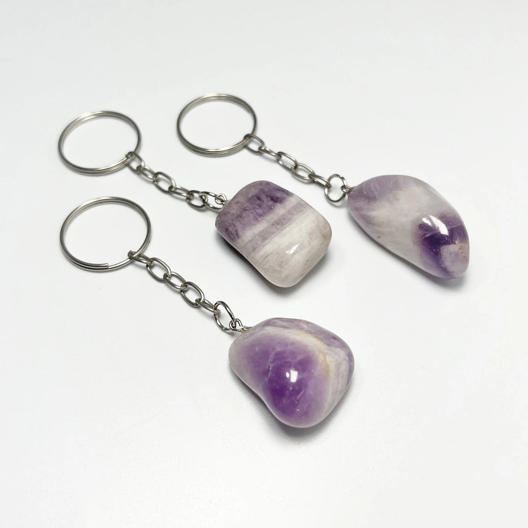 Tumbled Stone Keychain