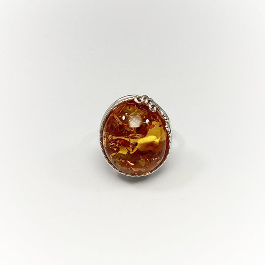 Cognac Amber Ring