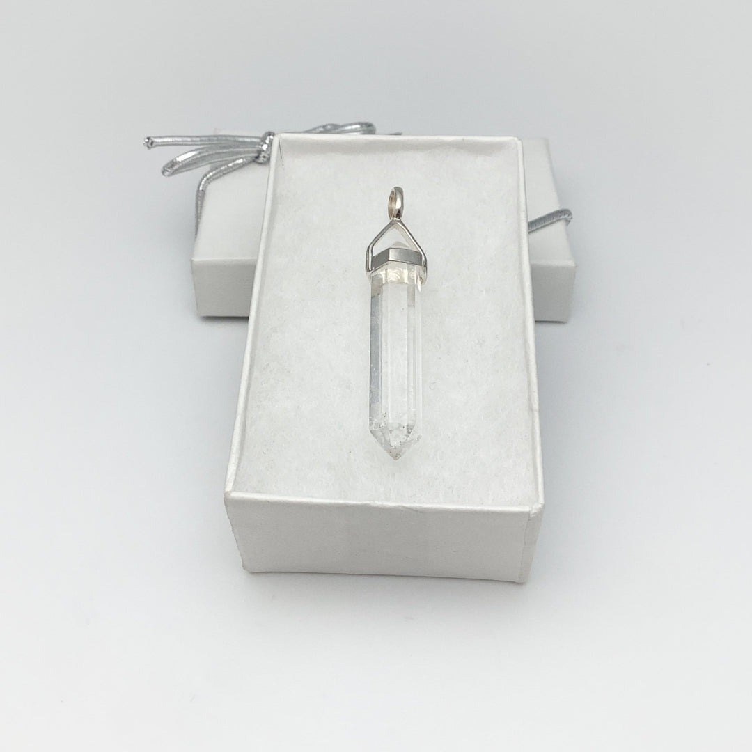 Quartz Double Terminated Point Pendant