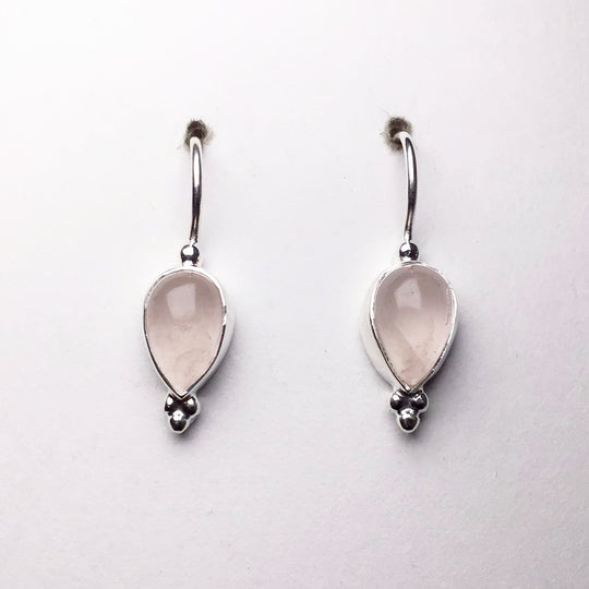 Rose Quartz Dangle Earrings