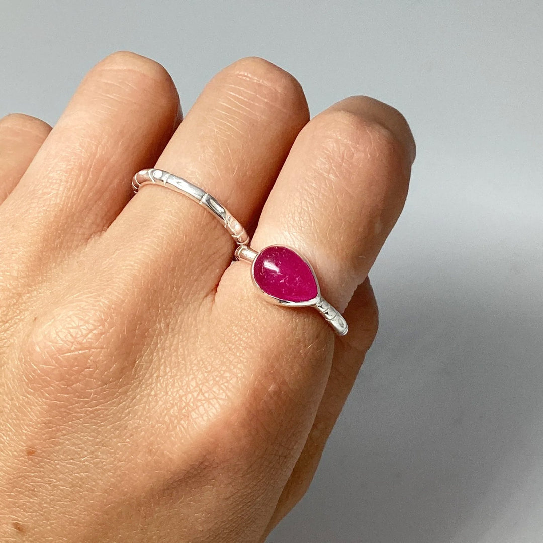 Pink Jade Ring