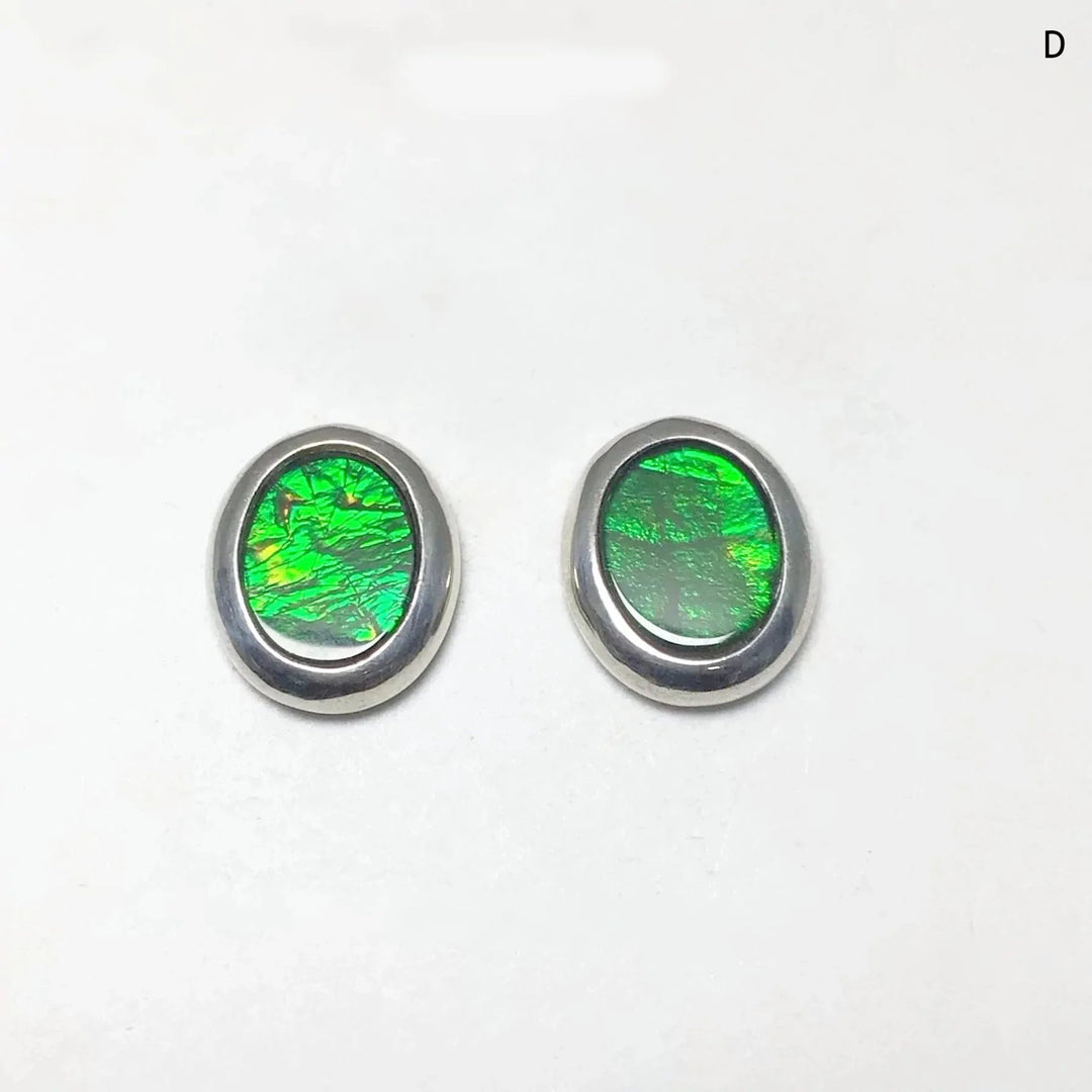 Alberta Ammolite Stud Earrings