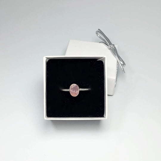 Raw Rose Quartz Ring