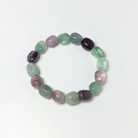 Fluorite Nugget Beaded Bracelet