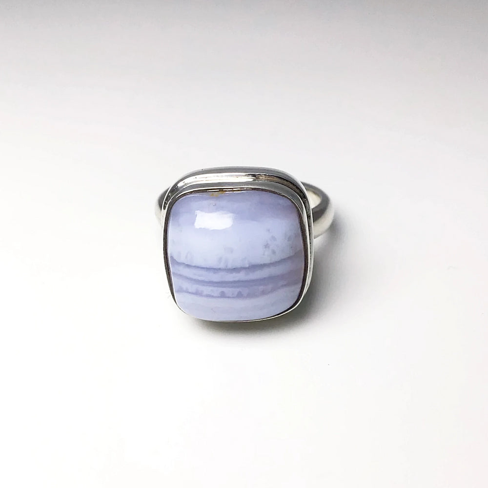 Blue Lace Agate Ring