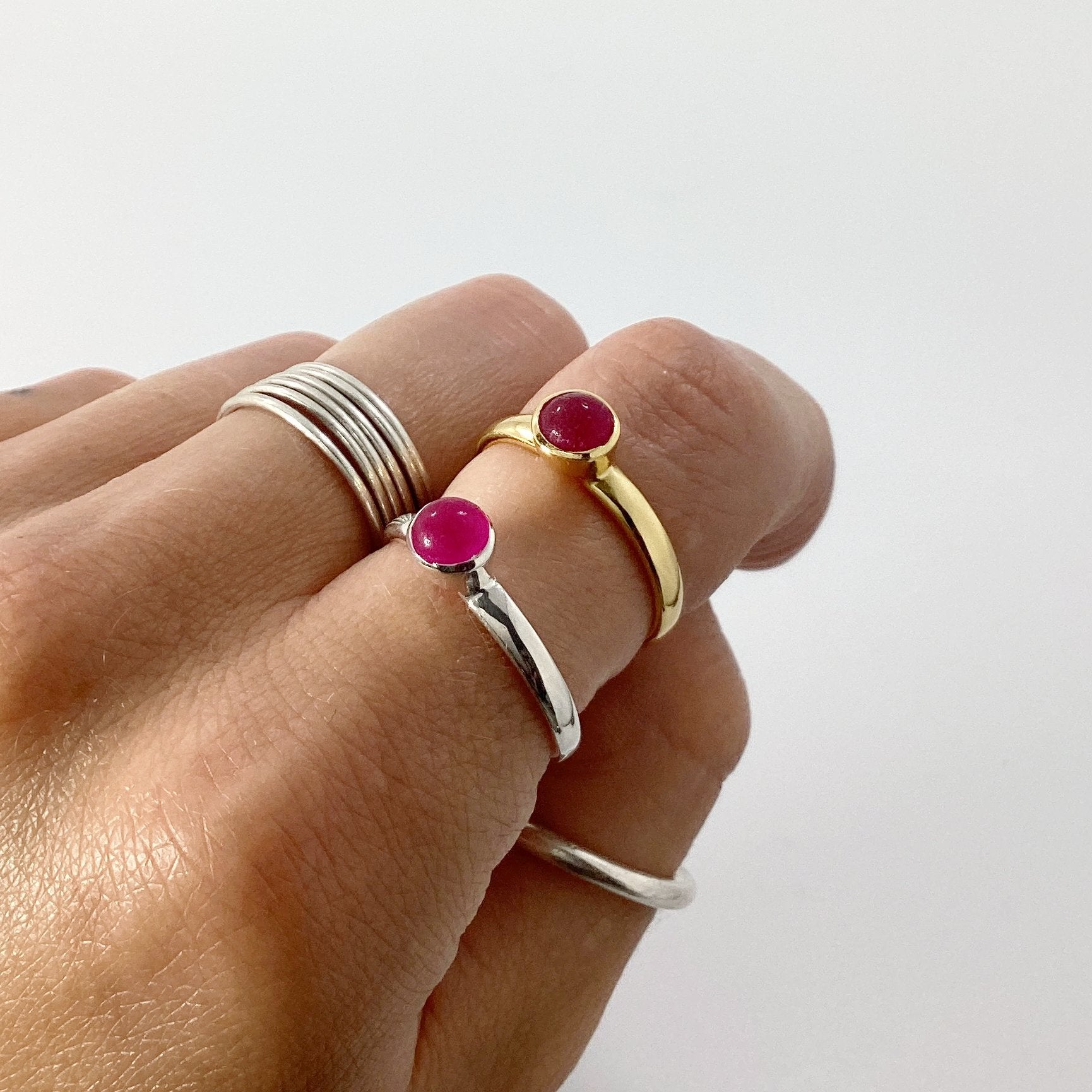 Pink Jade Ring