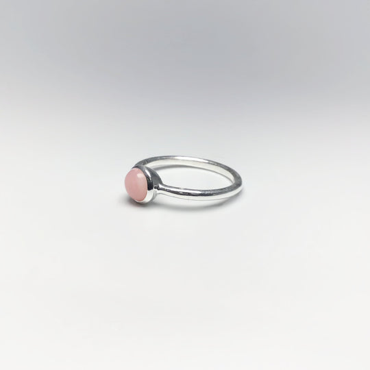 Pink Peruvian Opal Ring