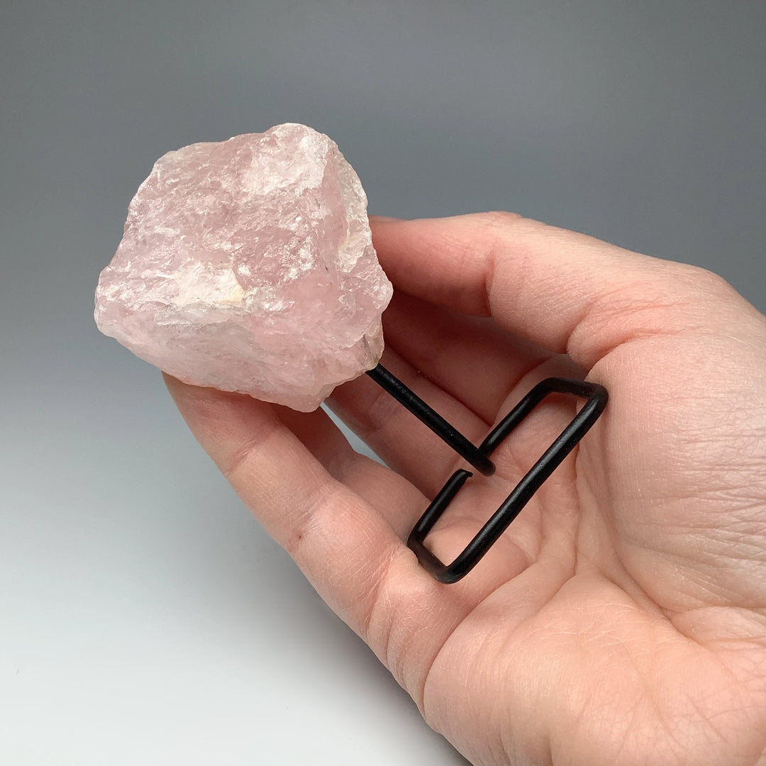 Rough Rose Quartz on Stand at $29 Each