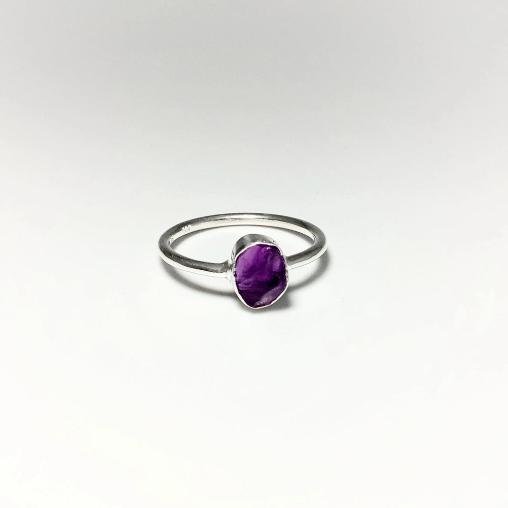 Raw Amethyst Ring