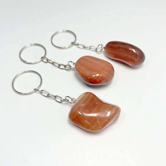 Tumbled Stone Keychain