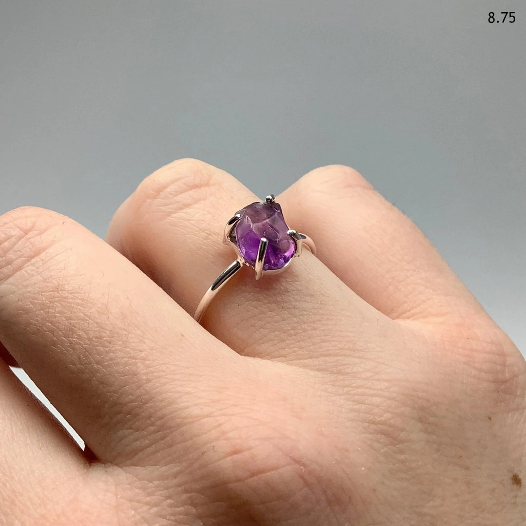 Raw Amethyst Ring