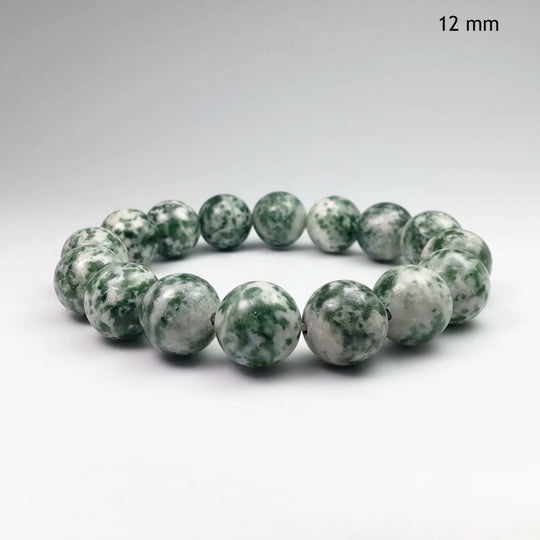 Green Dot Jade Beaded Bracelet