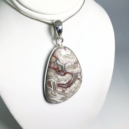 Crazy Lace Agate Pendant