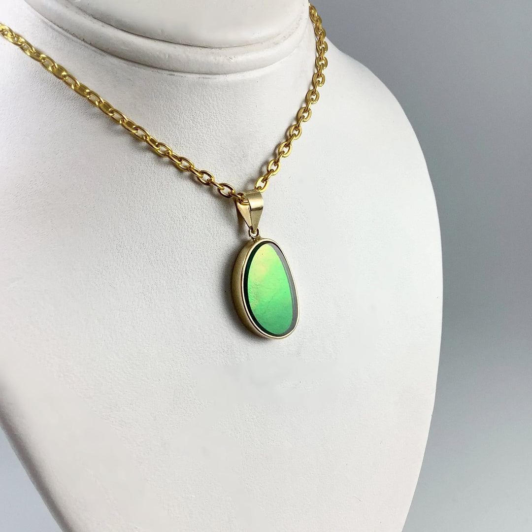 Alberta Ammolite 14K Gold Pendant