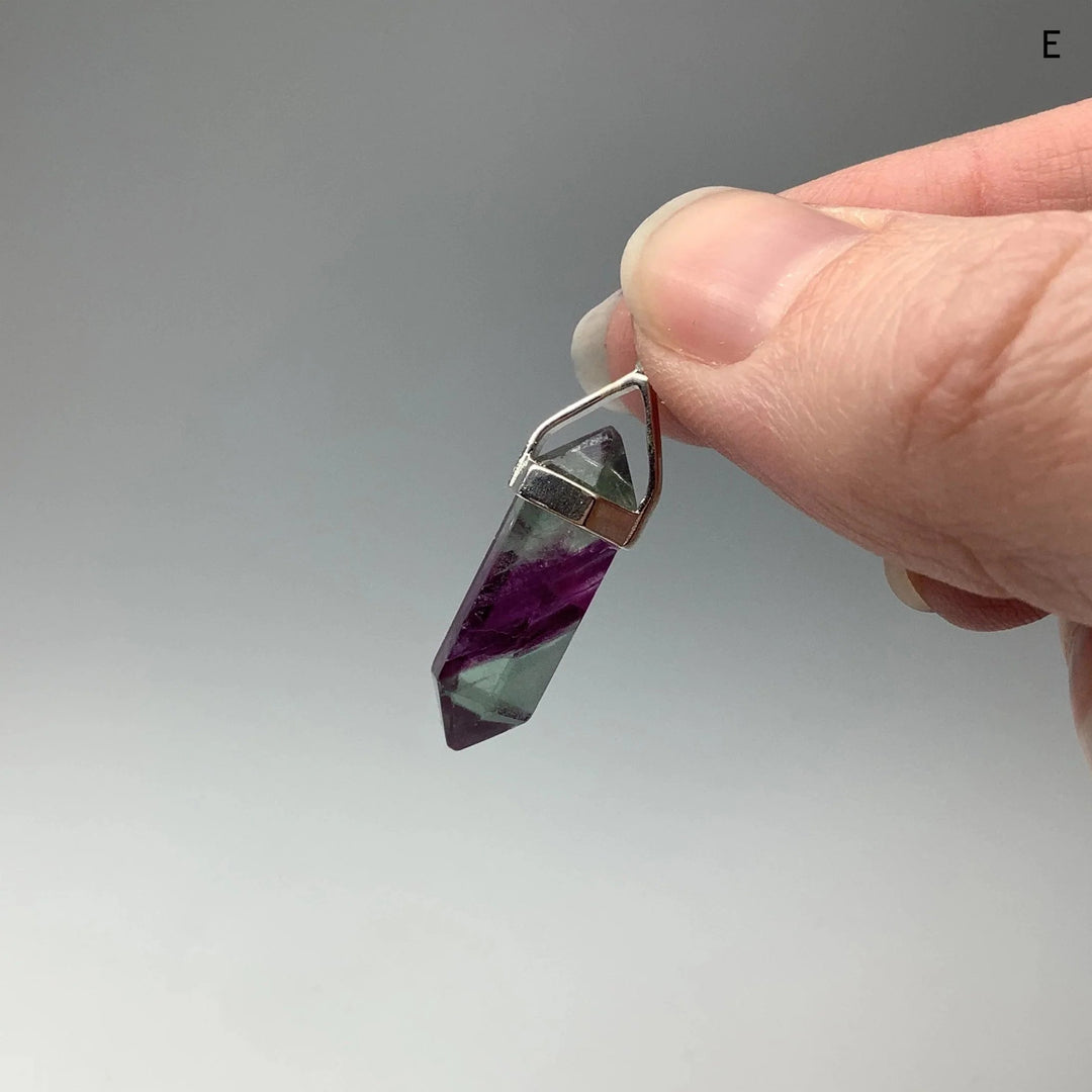 Fluorite Double Terminated Point Pendant