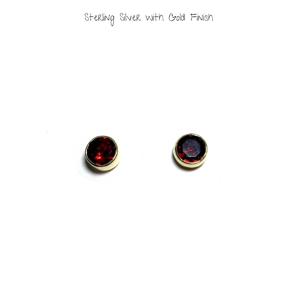 Garnet Stud Earrings