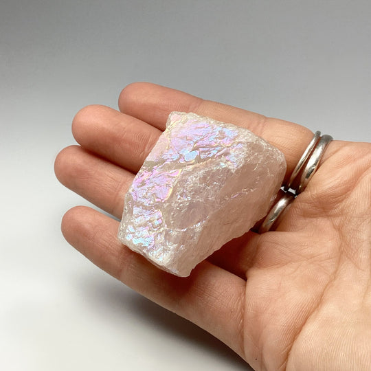 Opalescent Rose Quartz Rough Chunk at $35 Each