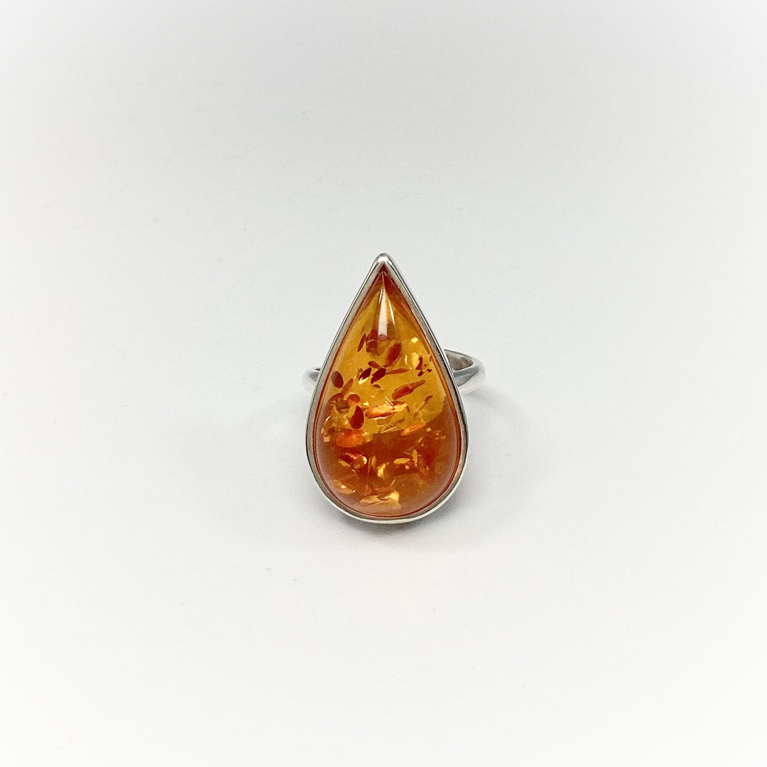 Cognac Amber Ring