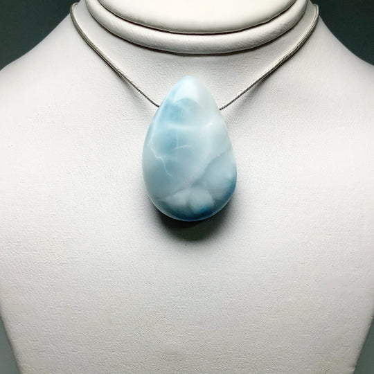 Larimar Drilled Pendant