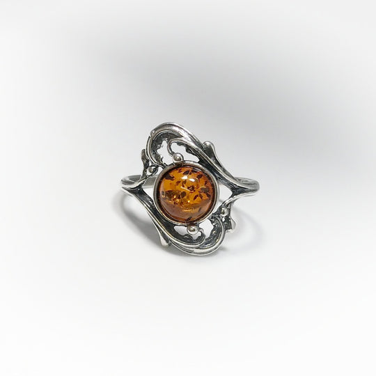 Cognac Amber Ring