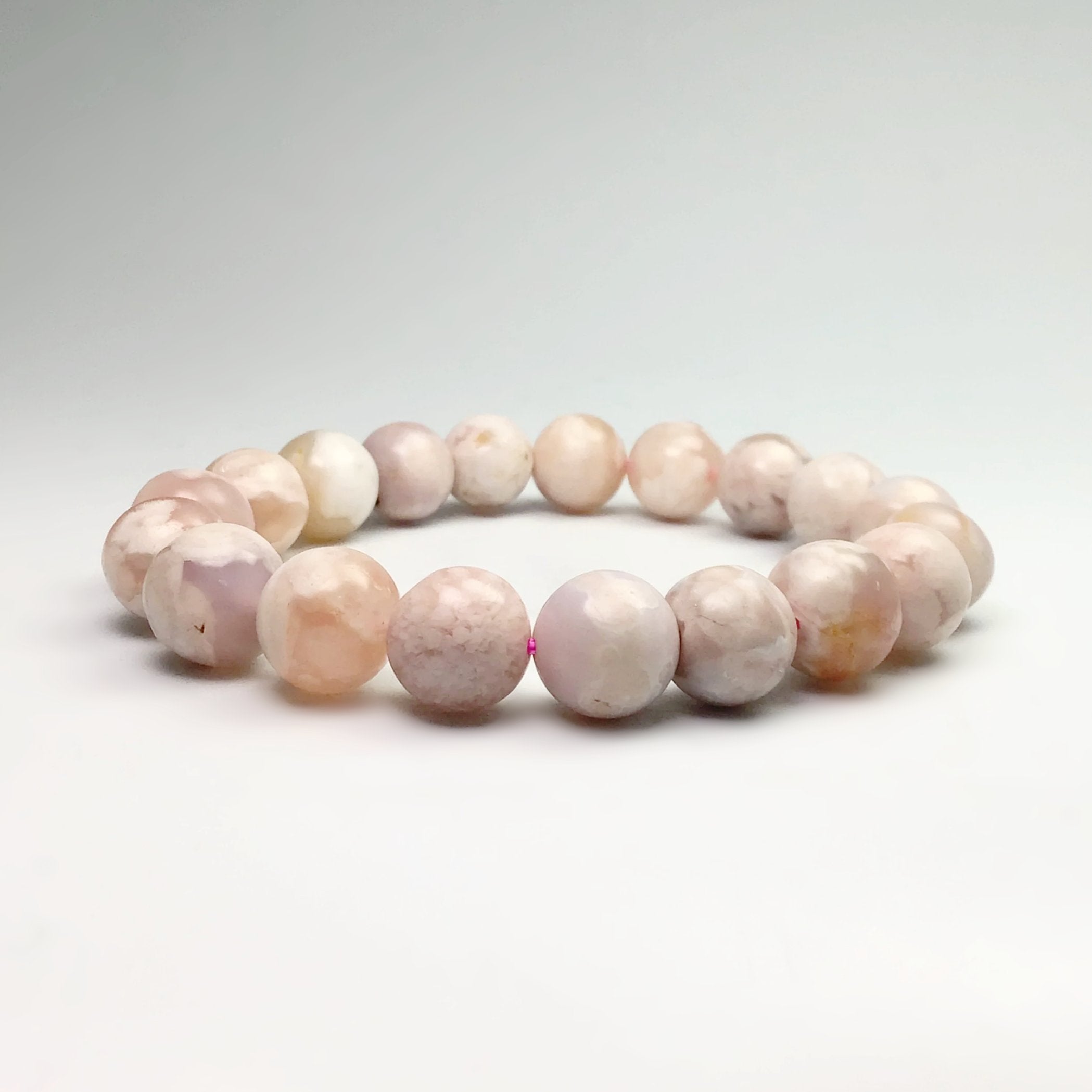 Flower Agate Beaded Bracelet