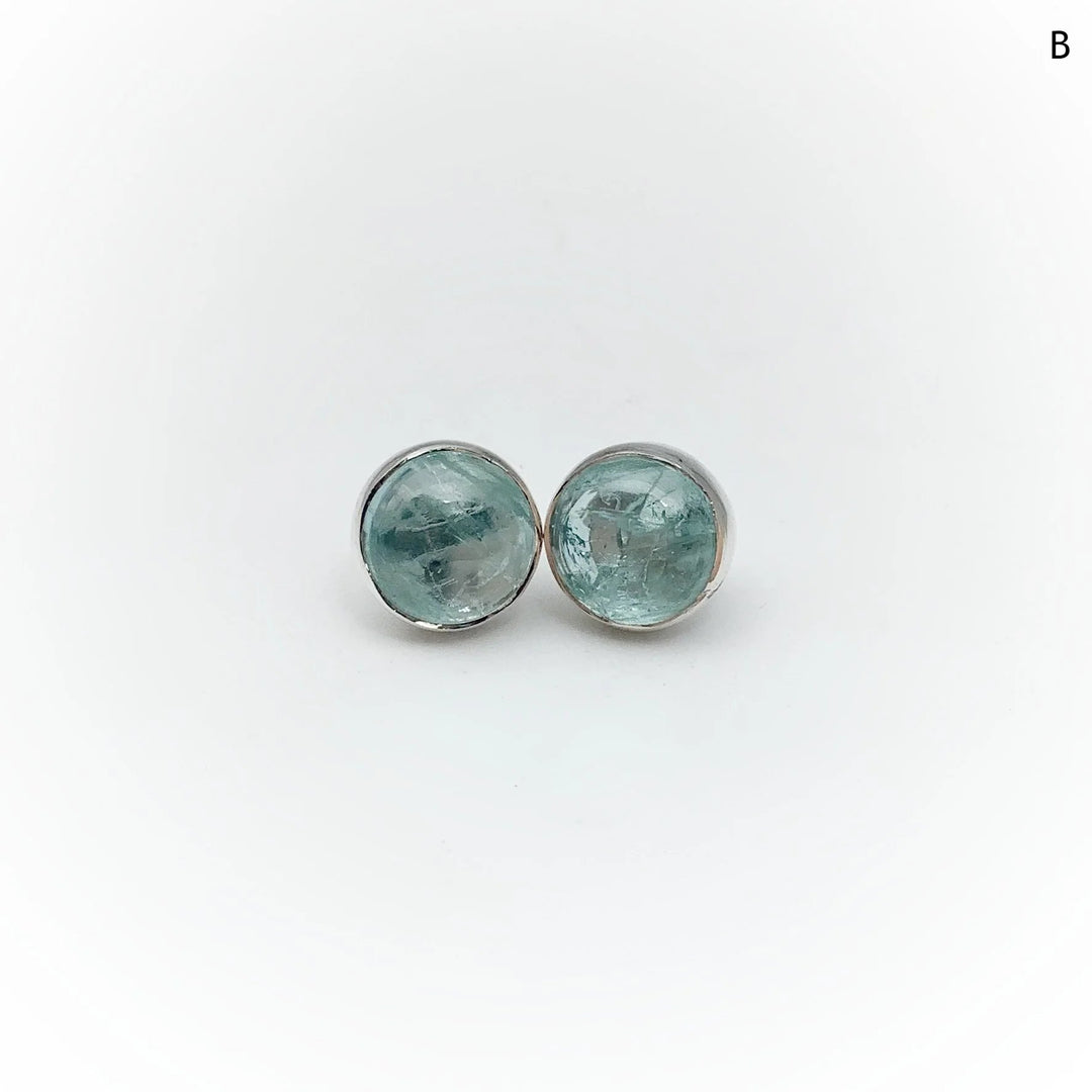 Aquamarine Stud Earrings