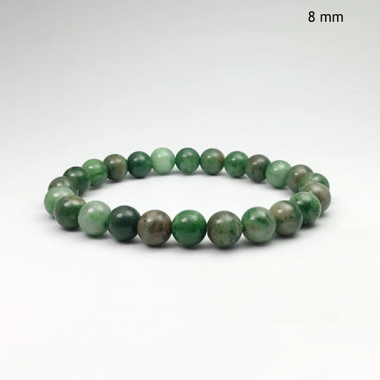 Green Crazy Lace Agate Beaded Bracelet