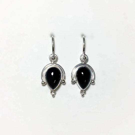 Black Onyx Dangle Earrings