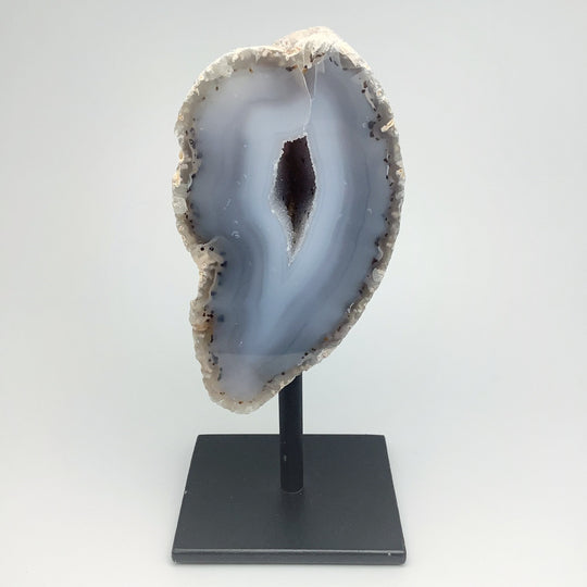 Natural Agate Geode on Stand