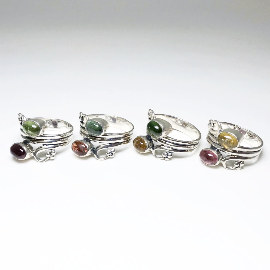 Mixed Tourmaline Ring