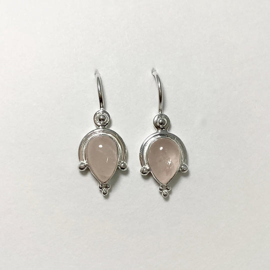 Rose Quartz Dangle Earrings