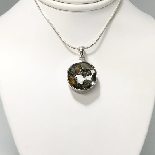 Sericho Meteorite Faceted Pendant